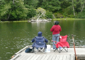 Fishing off Dock