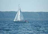 Sailboat at the Mouth of St. Marys River